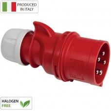 Βιομηχανικό Φις Αρσενικό Inverter 16A 5P 400V Κόκκινο IP44 EC69074P